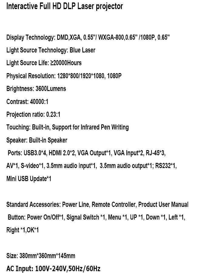 Taflunydd Integredig taflu byr DLP