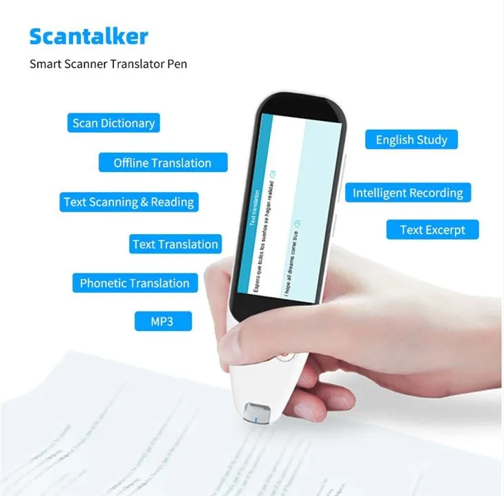 Pen Cyfieithu Sganiwr Iaith Llais Newydd